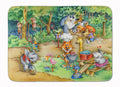 Animals at A Picnic Memory Foam Kitchen Mat Machine Washable Anti-Fatigue Cushion Comfort Bath or Kitchen Rug