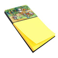 Animals at A Picnic Watercolor Sticky Note Holder Refillable Dispenser Desk Accessory 3x3 Pad Gift