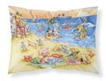 Animals Swimming at the Beach Standard Pillowcase Lightweight Super Soft Easy Care Decorative Artwork Pillowcase, Standard