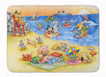 Animals Swimming at the Beach Memory Foam Kitchen Mat Machine Washable Anti-Fatigue Cushion Comfort Bath or Kitchen Rug