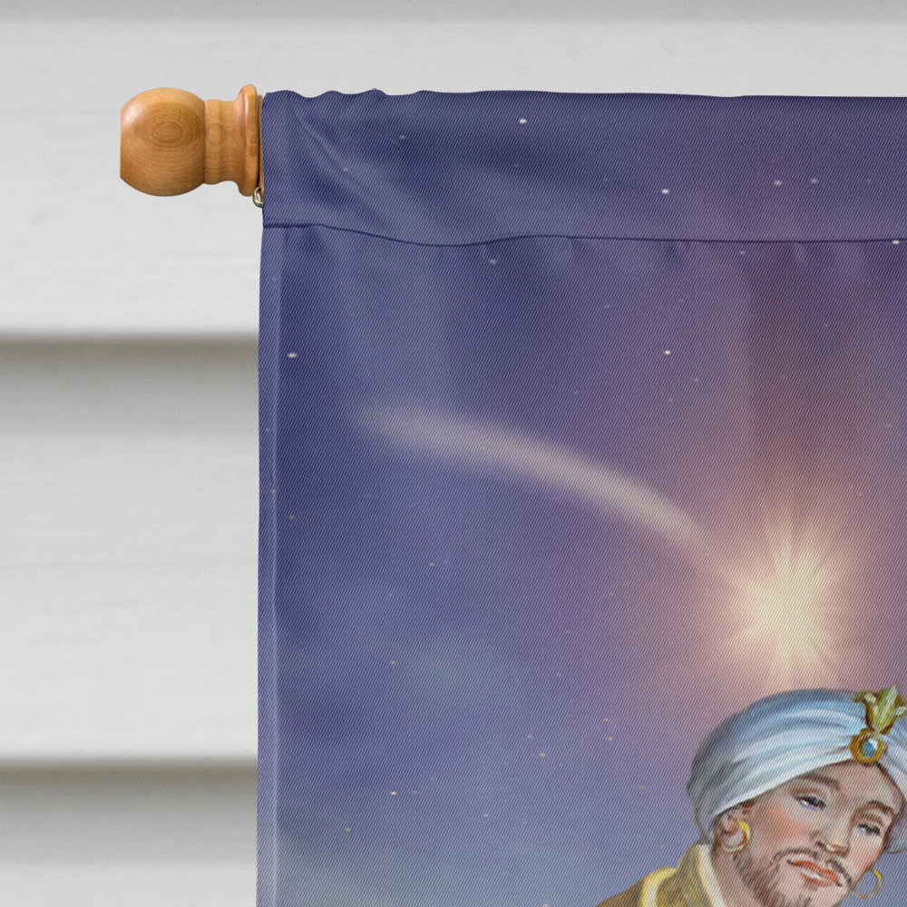 Christmas Nativity with Wise Men House Flag 28x40 Porch Sleeve Pole Decorative Outside Yard Banner Artwork Wall Hanging, Polyester