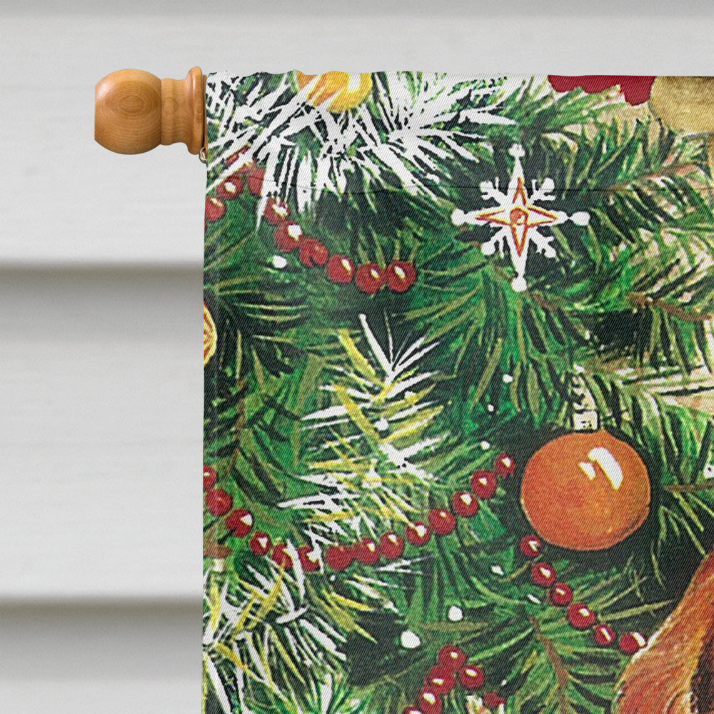 Christmas Puppy and Kitten House Flag 28x40 Porch Sleeve Pole Decorative Outside Yard Banner Artwork Wall Hanging, Polyester