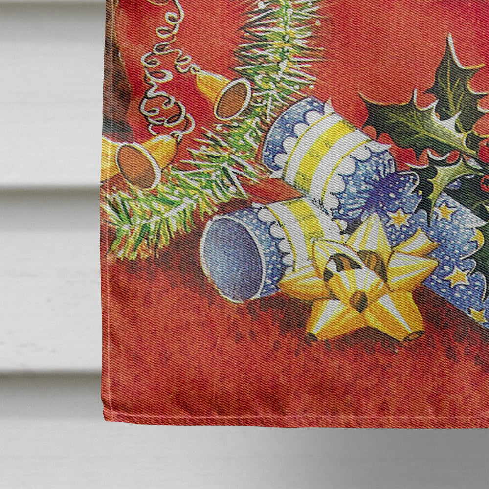 Christmas Puppy and Kitten House Flag 28x40 Porch Sleeve Pole Decorative Outside Yard Banner Artwork Wall Hanging, Polyester