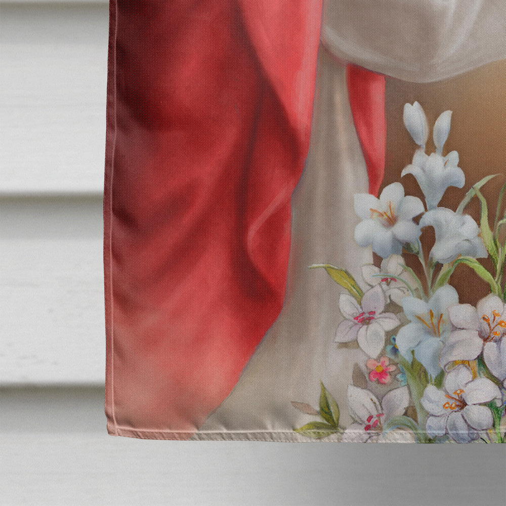 First Communion Boy House Flag 28x40 Porch Sleeve Pole Decorative Outside Yard Banner Artwork Wall Hanging, Polyester