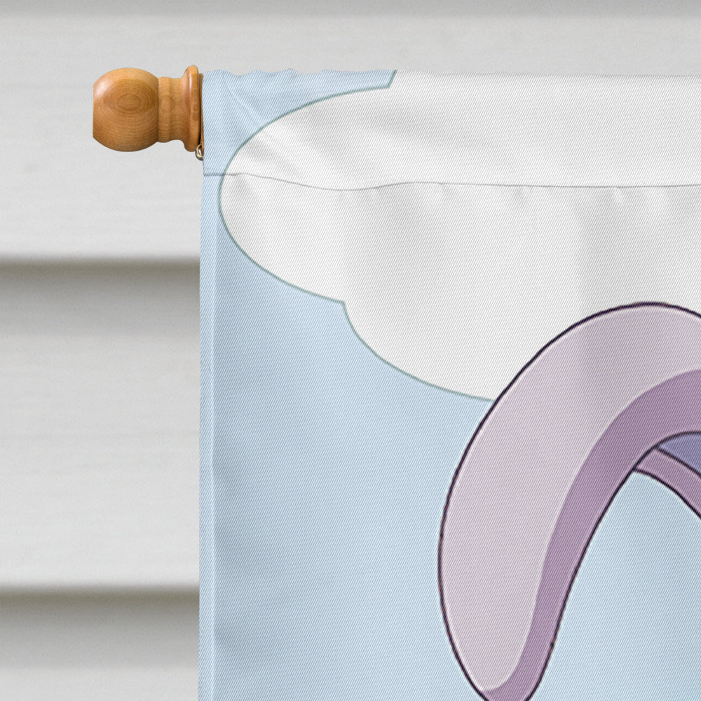 Bunny Rabbit in Mushrooms House Flag 28x40 Porch Sleeve Pole Decorative Outside Yard Banner Artwork Wall Hanging, Polyester