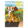 Tiger House Flag 28x40 Porch Sleeve Pole Decorative Outside Yard Banner Artwork Wall Hanging, Polyester