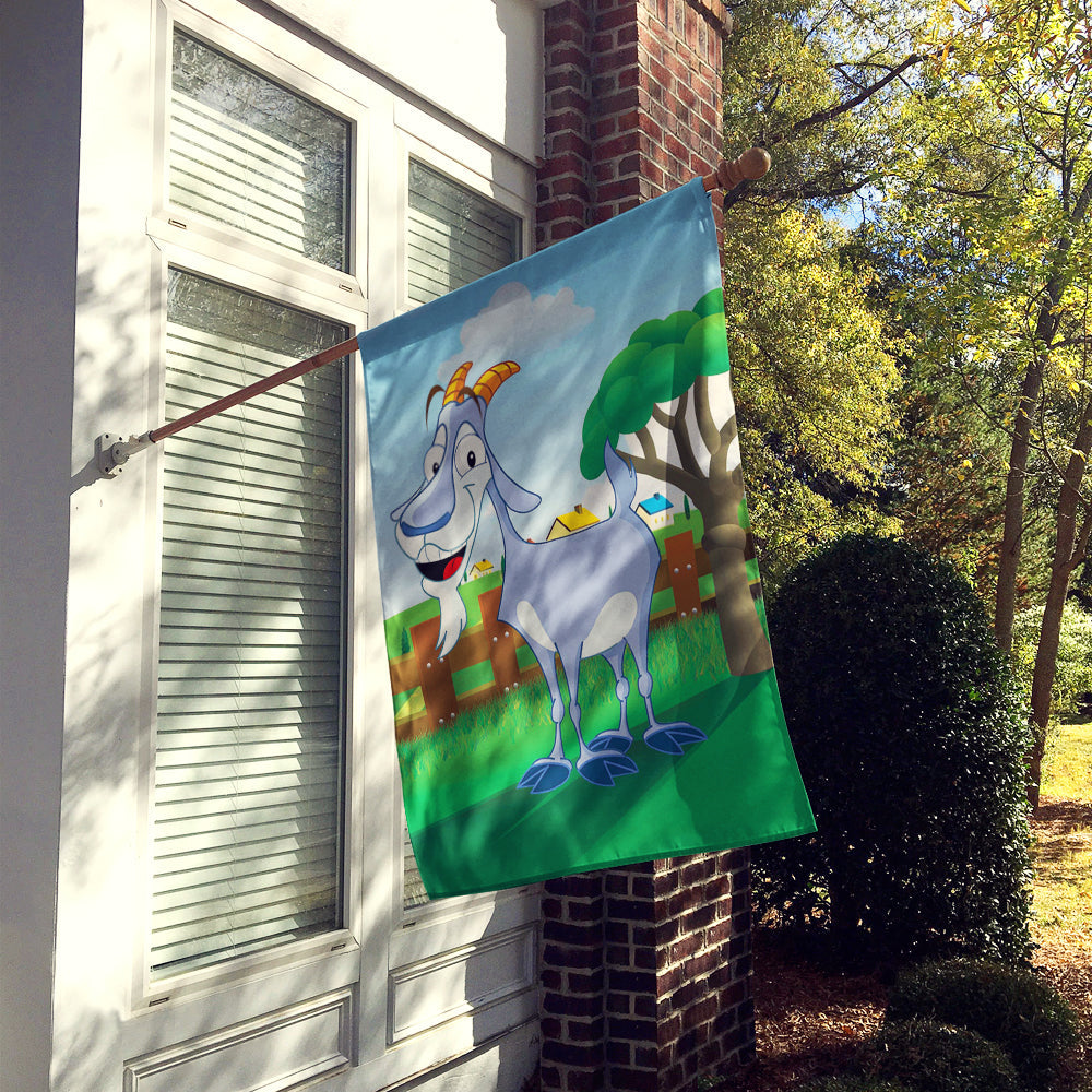 Billy the Goat House Flag 28x40 Porch Sleeve Pole Decorative Outside Yard Banner Artwork Wall Hanging, Polyester