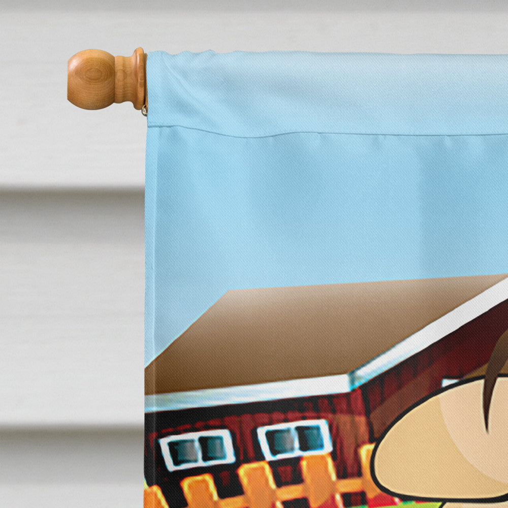 The Pig House Flag 28x40 Porch Sleeve Pole Decorative Outside Yard Banner Artwork Wall Hanging, Polyester