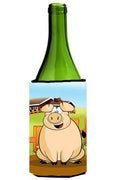 The Pig Wine Bottle Hugger Gift Sleeve for Standard 750 ml Bottles, Insulated Reusable Also Fits Mini Shot & Pint Bottles