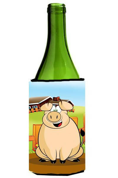 The Pig Wine Bottle Hugger Gift Sleeve for Standard 750 ml Bottles, Insulated Reusable Also Fits Mini Shot & Pint Bottles