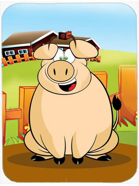 The Pig Mouse Pad, Heat Resistant Trivet Hot Pad , Non Slip Rubber Desk Mat, Kitchen Counter Protector, Home Office Decor Gift