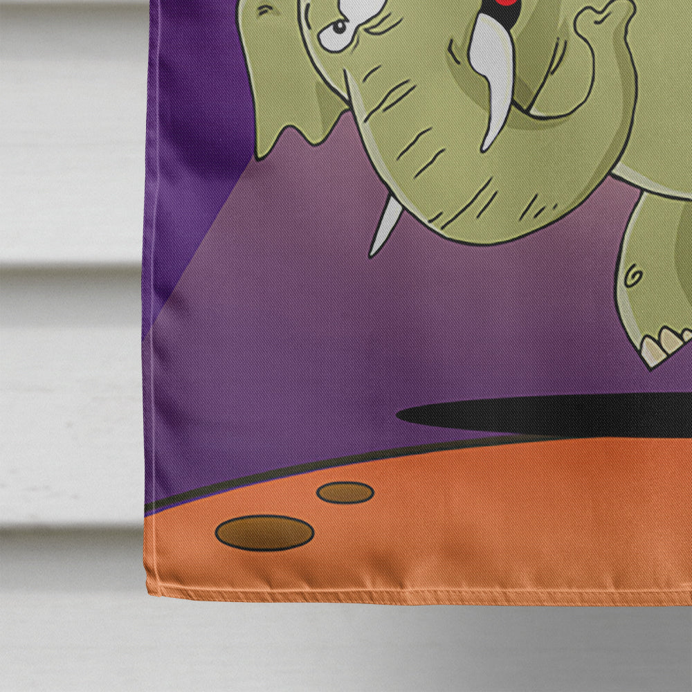 Happy Birthday Elephant House Flag 28x40 Porch Sleeve Pole Decorative Outside Yard Banner Artwork Wall Hanging, Polyester