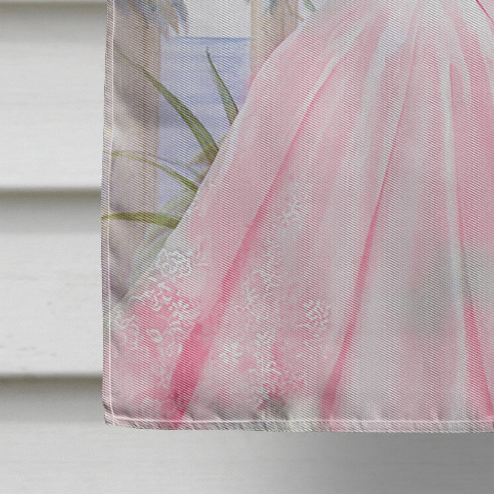 Romantic Couple Kiss House Flag 28x40 Porch Sleeve Pole Decorative Outside Yard Banner Artwork Wall Hanging, Polyester