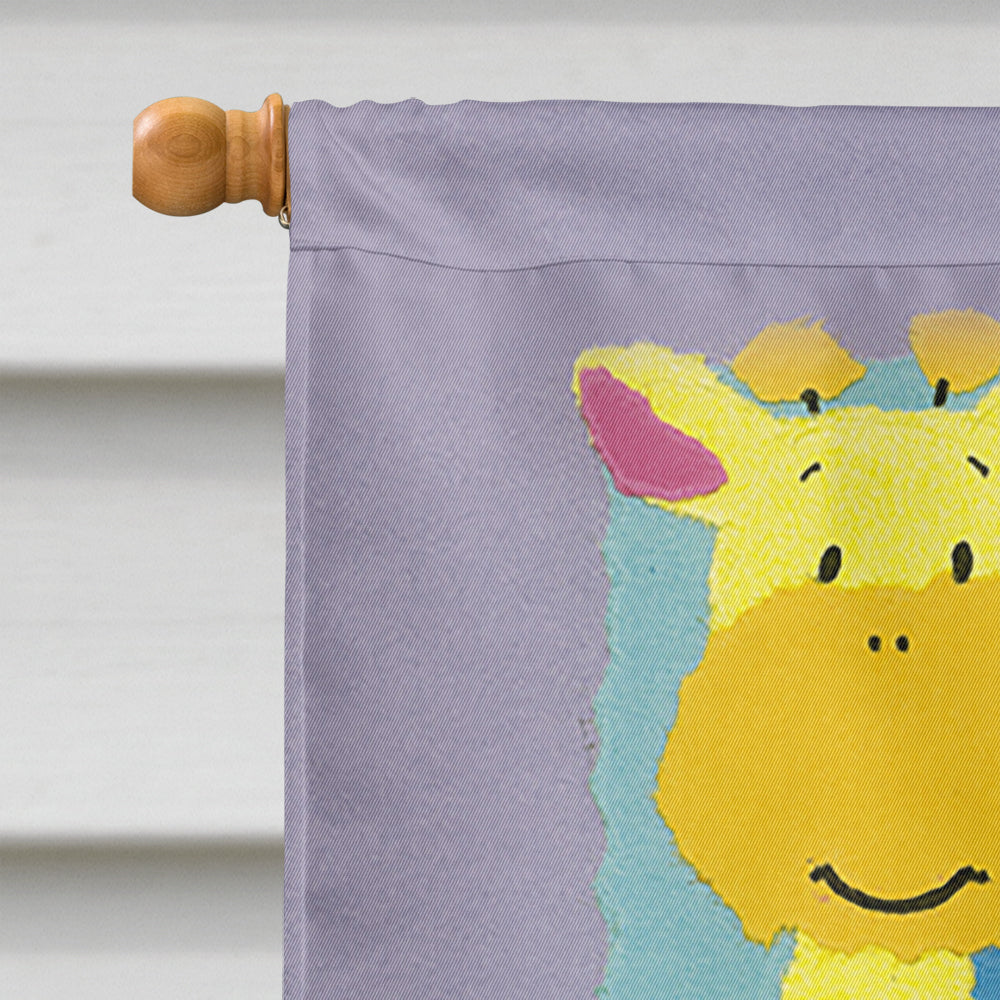 Giraffe House Flag 28x40 Porch Sleeve Pole Decorative Outside Yard Banner Artwork Wall Hanging, Polyester