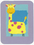 Giraffe Cutting Board Tempered Glass Kitchen Cutting Surface, Heat Resistant Chopping, Non-Slip Feet, Food Prep & Serving