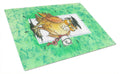 Graduation The Wise Owl Cutting Board Tempered Glass Kitchen Cutting Surface, Heat Resistant Chopping, Non-Slip Feet, Food Prep & Serving