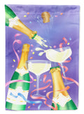 Celebrate New Years Toast House Flag 28x40 Porch Sleeve Pole Decorative Outside Yard Banner Artwork Wall Hanging, Polyester
