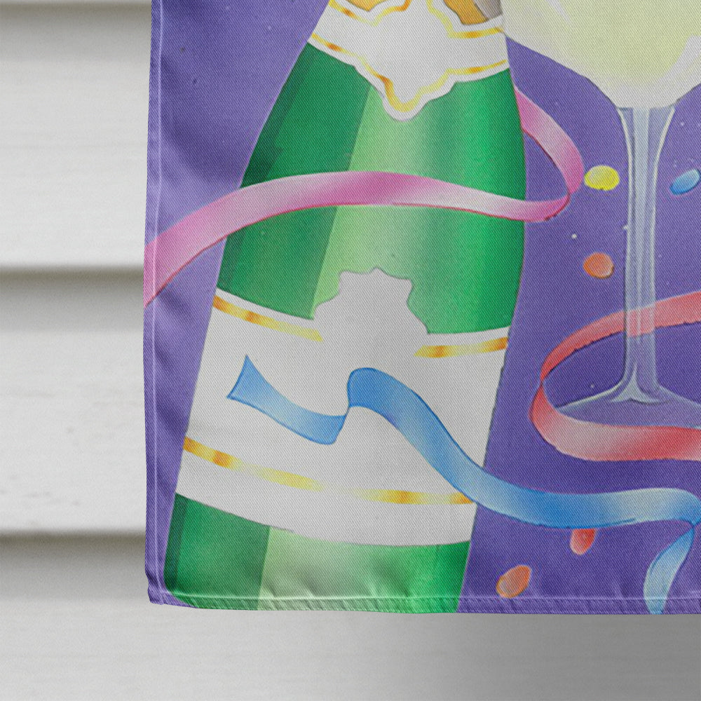 Celebrate New Years Toast House Flag 28x40 Porch Sleeve Pole Decorative Outside Yard Banner Artwork Wall Hanging, Polyester