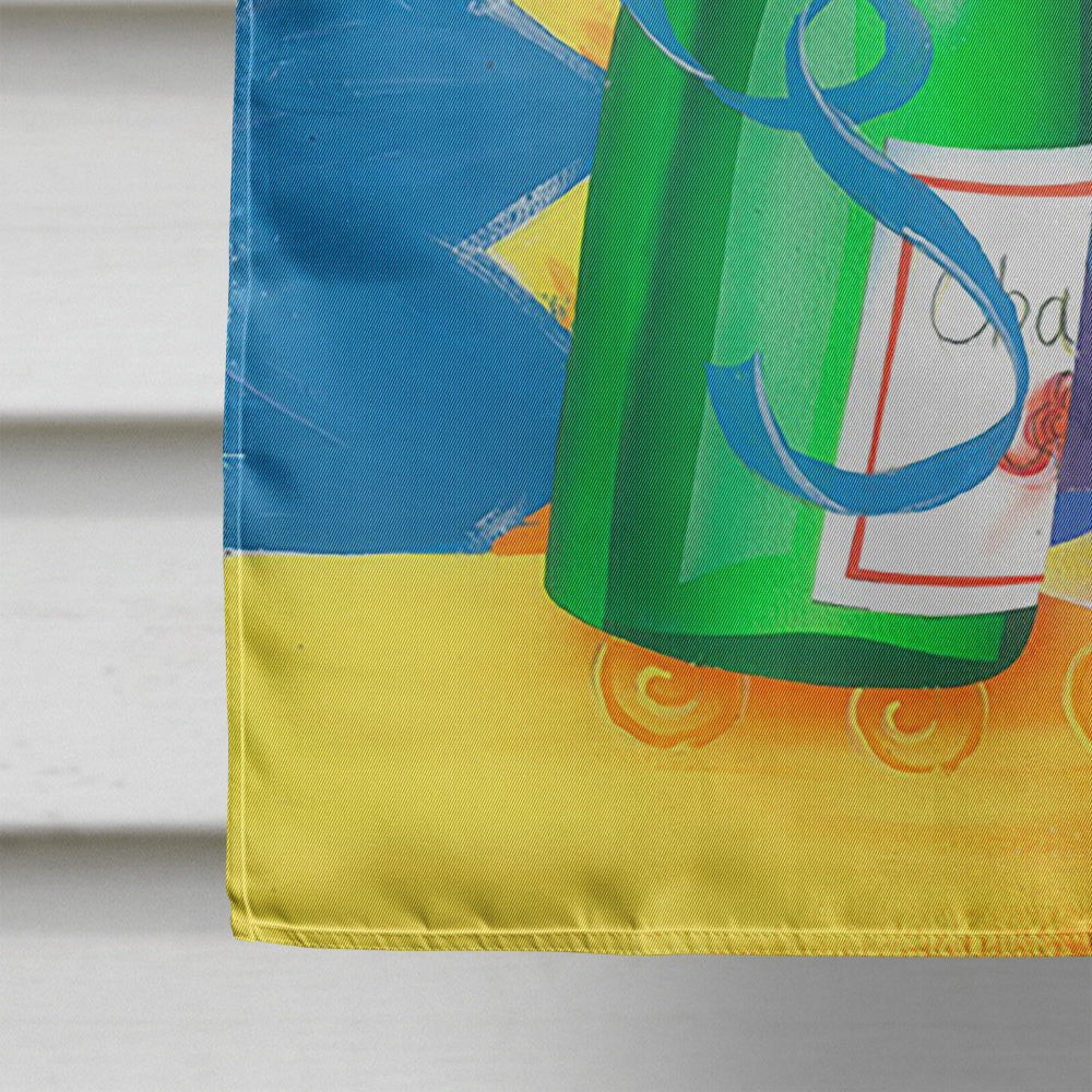 New Years Celebration Toast House Flag 28x40 Porch Sleeve Pole Decorative Outside Yard Banner Artwork Wall Hanging, Polyester