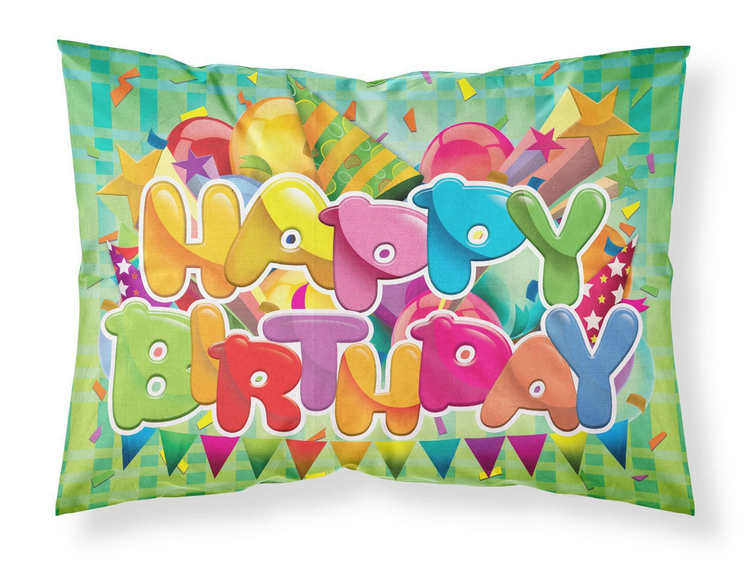 Happy Birthday Standard Pillowcase Lightweight Super Soft Easy Care Decorative Artwork Pillowcase, Standard