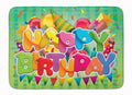 Happy Birthday Memory Foam Kitchen Mat Machine Washable Anti-Fatigue Cushion Comfort Bath or Kitchen Rug