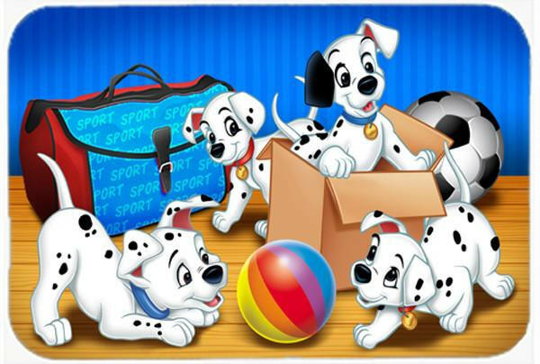 Dalmatians playing ball Cutting Board Tempered Glass Kitchen Cutting Surface, Heat Resistant Chopping, Non-Slip Feet, Food Prep & Serving