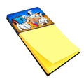 Dalmatians playing ball Watercolor Sticky Note Holder Refillable Dispenser Desk Accessory 3x3 Pad Gift