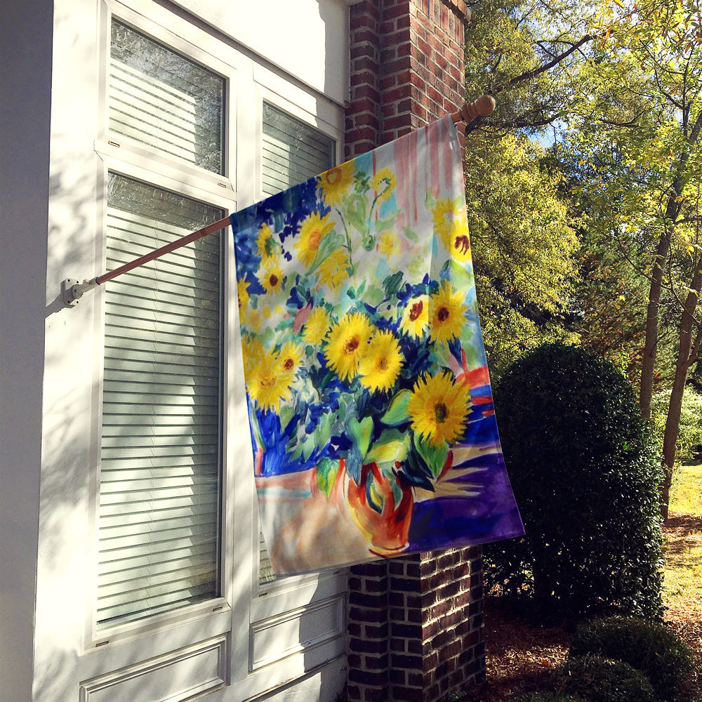Sunflowers by Roy Avis House Flag 28x40 Porch Sleeve Pole Decorative Outside Yard Banner Artwork Wall Hanging, Polyester