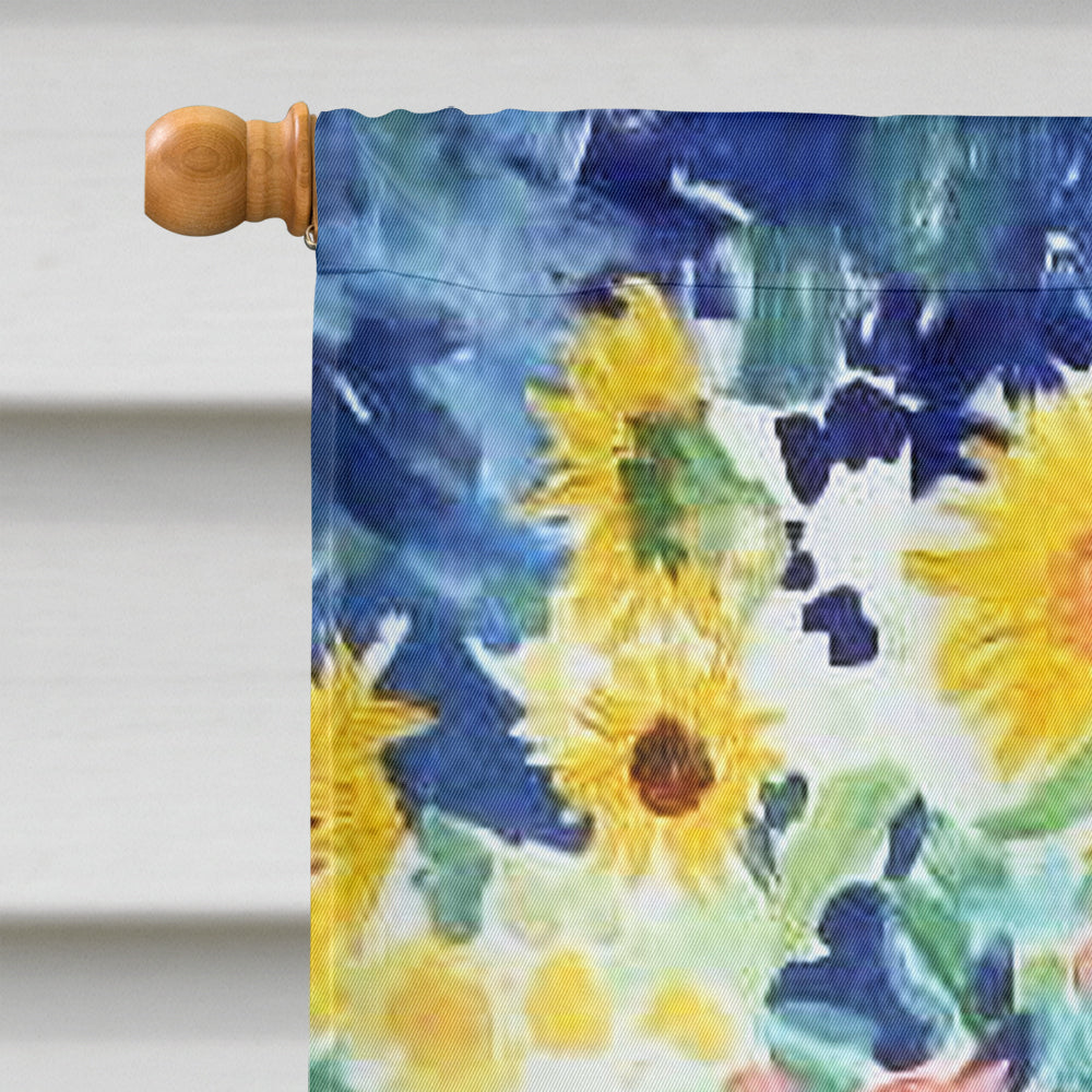 Sunflowers by Roy Avis House Flag 28x40 Porch Sleeve Pole Decorative Outside Yard Banner Artwork Wall Hanging, Polyester