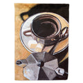 Coffee I by Roy Avis House Flag 28x40 Porch Sleeve Pole Decorative Outside Yard Banner Artwork Wall Hanging, Polyester