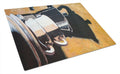 Coffee II by Roy Avis Cutting Board Tempered Glass Kitchen Cutting Surface, Heat Resistant Chopping, Non-Slip Feet, Food Prep & Serving