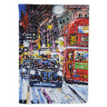 London Snow by Roy Avis House Flag 28x40 Porch Sleeve Pole Decorative Outside Yard Banner Artwork Wall Hanging, Polyester