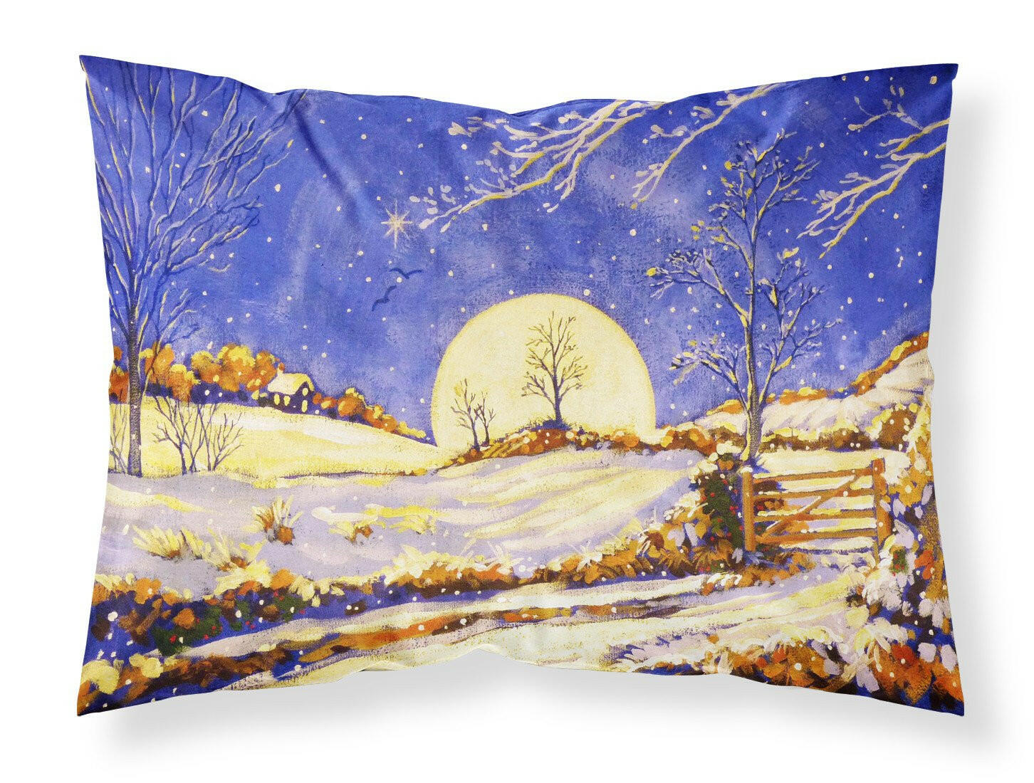 Winter Moonrise by Roy Avis Standard Pillowcase Lightweight Super Soft Easy Care Decorative Artwork Pillowcase, Standard