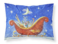Christmas Santa's Sleigh by Roy Avis Standard Pillowcase Lightweight Super Soft Easy Care Decorative Artwork Pillowcase, Standard