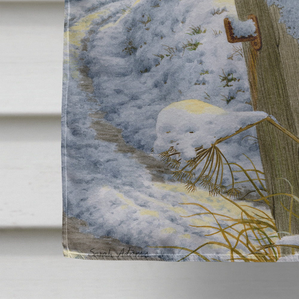 Sunset Barn Owl House Flag 28x40 Porch Sleeve Pole Decorative Outside Yard Banner Artwork Wall Hanging, Polyester