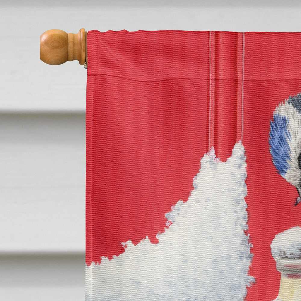 Eurasian Blue Tits Birds & Milk Bottles House Flag 28x40 Porch Sleeve Pole Decorative Outside Yard Banner Artwork Wall Hanging, Polyester