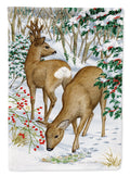 European Roe Deer Western Roe Deer House Flag 28x40 Porch Sleeve Pole Decorative Outside Yard Banner Artwork Wall Hanging, Polyester
