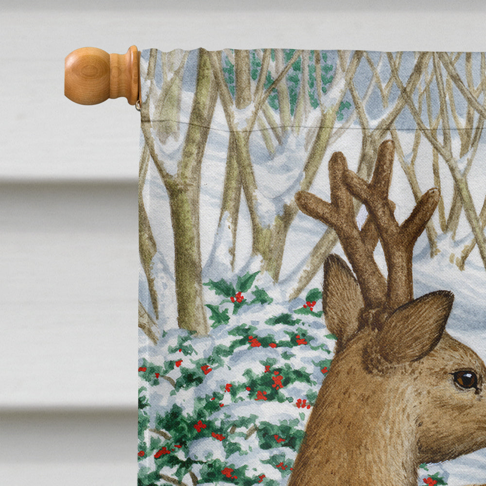 European Roe Deer Western Roe Deer House Flag 28x40 Porch Sleeve Pole Decorative Outside Yard Banner Artwork Wall Hanging, Polyester
