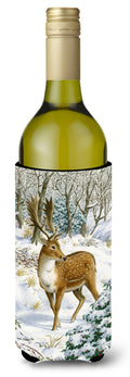 Fallow Buck Deer Wine Bottle Hugger Gift Sleeve for Standard 750 ml Bottles, Insulated Reusable Also Fits Mini Shot & Pint Bottles