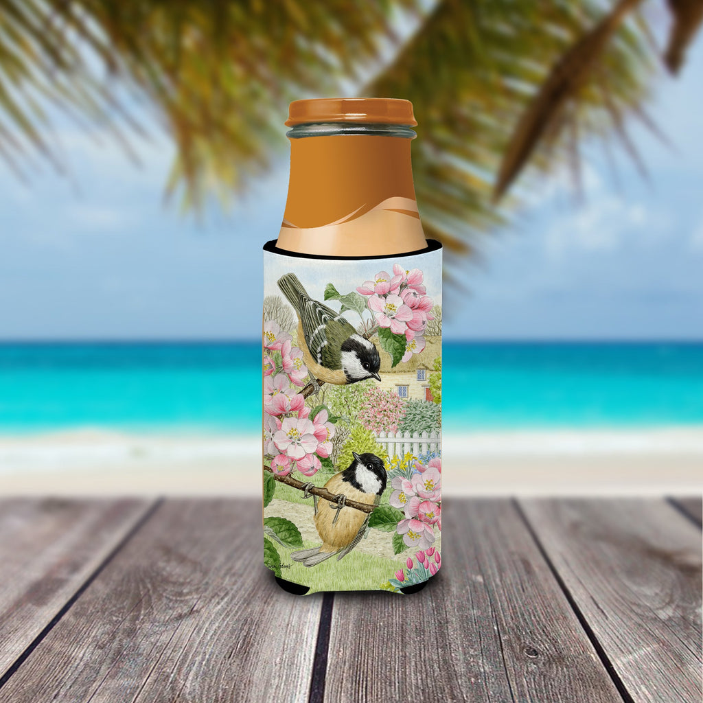Coal Tits Slim Can Hugger , Insulated Foam Hugger for 12 oz Slim Cans, Beer Bottles & Water Bottles, Printed in USA