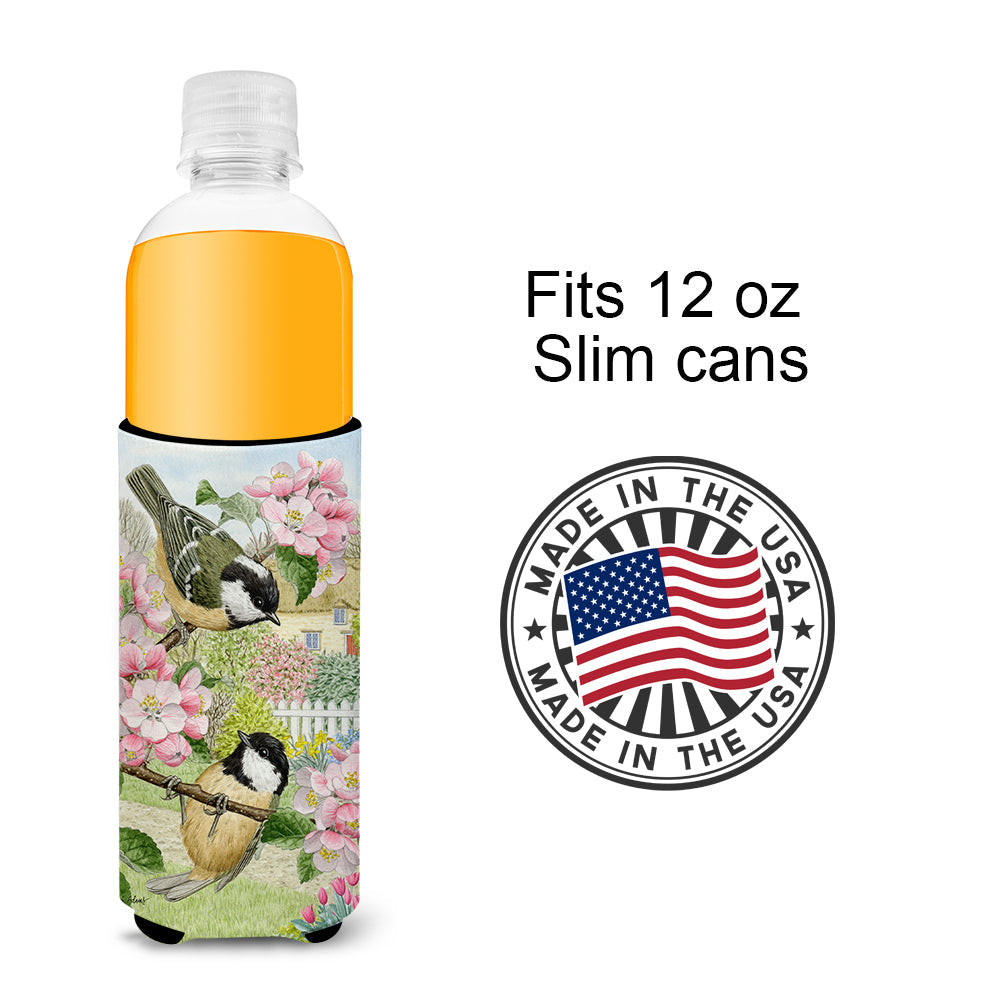 Coal Tits Slim Can Hugger , Insulated Foam Hugger for 12 oz Slim Cans, Beer Bottles & Water Bottles, Printed in USA