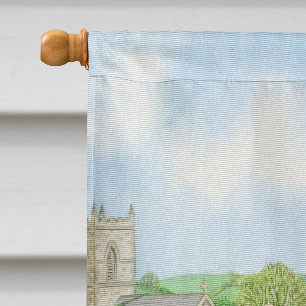Mallard Duck House Flag 28x40 Porch Sleeve Pole Decorative Outside Yard Banner Artwork Wall Hanging, Polyester