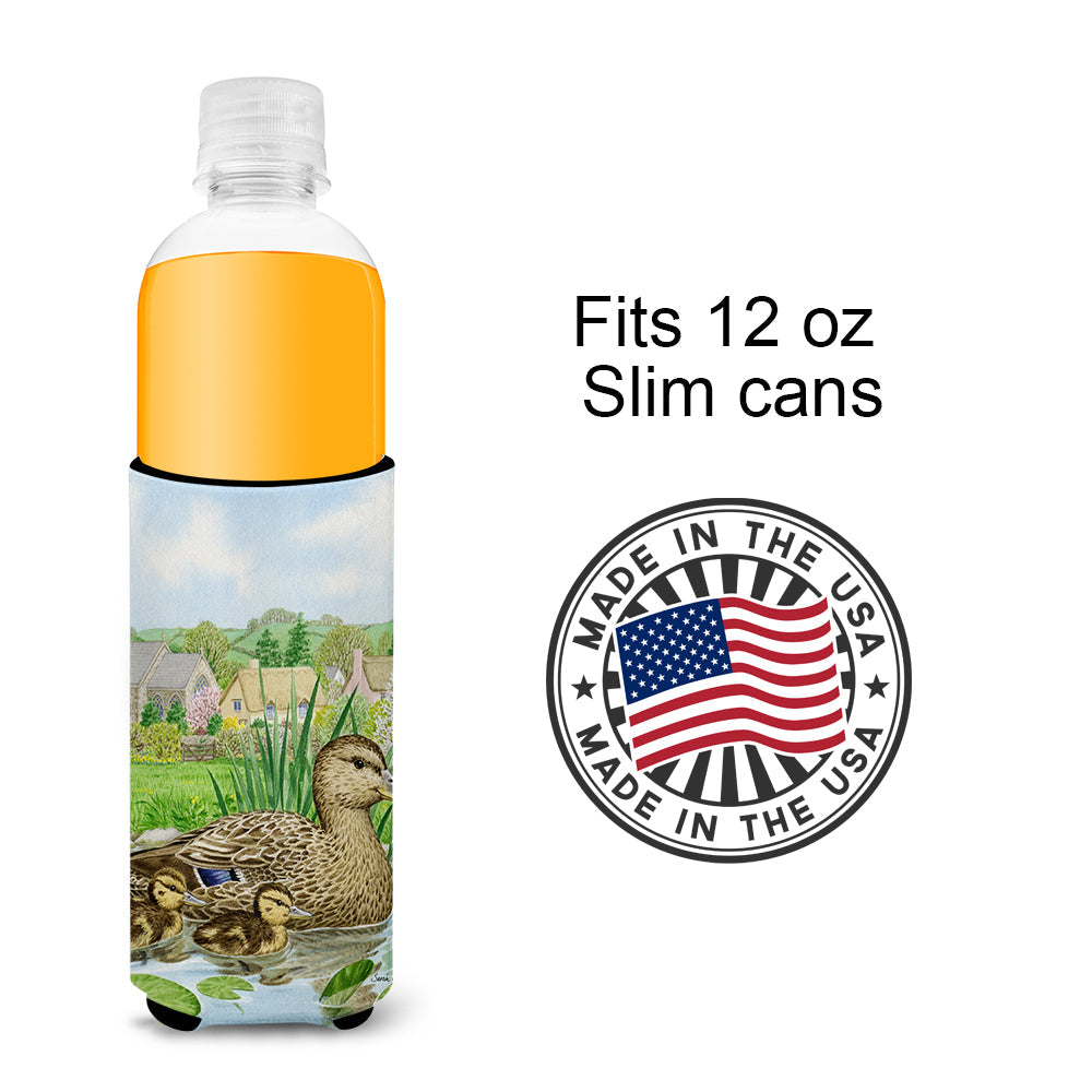 Mallard Duck Slim Can Hugger , Insulated Foam Hugger for 12 oz Slim Cans, Beer Bottles & Water Bottles, Printed in USA