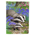 Badgers House Flag 28x40 Porch Sleeve Pole Decorative Outside Yard Banner Artwork Wall Hanging, Polyester