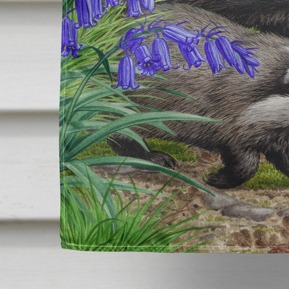 Badgers House Flag 28x40 Porch Sleeve Pole Decorative Outside Yard Banner Artwork Wall Hanging, Polyester