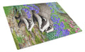 Badgers Cutting Board Tempered Glass Kitchen Cutting Surface, Heat Resistant Chopping, Non-Slip Feet, Food Prep & Serving
