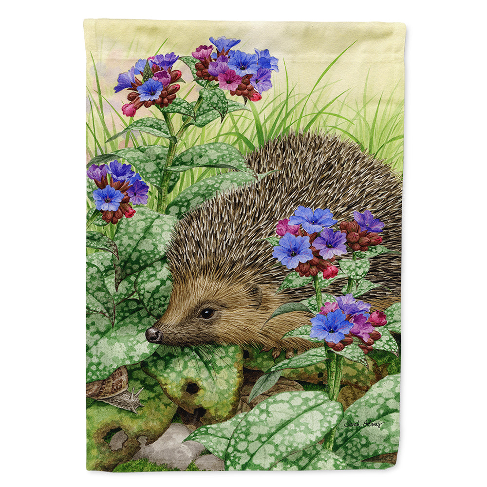 Hedgehog House Flag 28x40 Porch Sleeve Pole Decorative Outside Yard Banner Artwork Wall Hanging, Polyester
