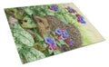 Hedgehog Cutting Board Tempered Glass Kitchen Cutting Surface, Heat Resistant Chopping, Non-Slip Feet, Food Prep & Serving