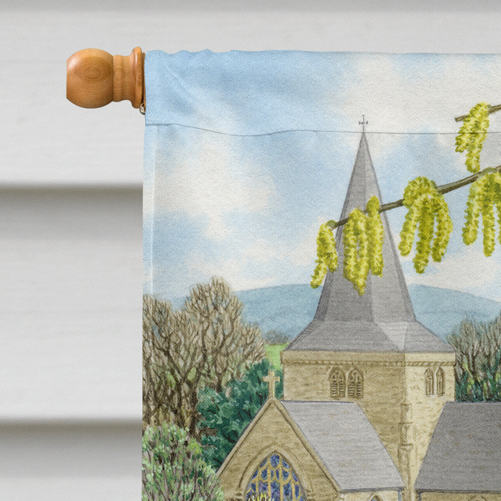 Sheep House Flag 28x40 Porch Sleeve Pole Decorative Outside Yard Banner Artwork Wall Hanging, Polyester