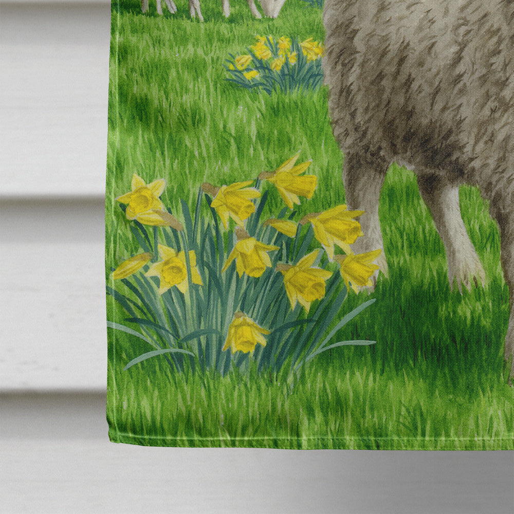 Sheep House Flag 28x40 Porch Sleeve Pole Decorative Outside Yard Banner Artwork Wall Hanging, Polyester